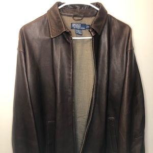 Polo by Ralph Lauren Leather Jacket Sz-M